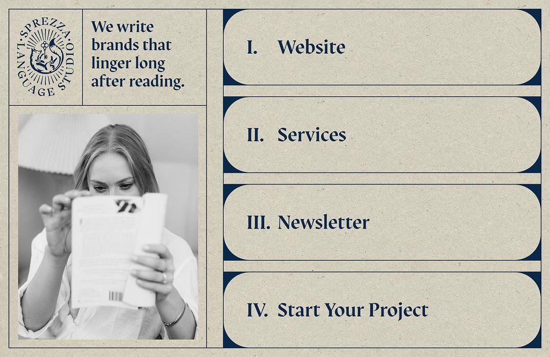 Custom links in bio page, designed to look like a structured newspaper
