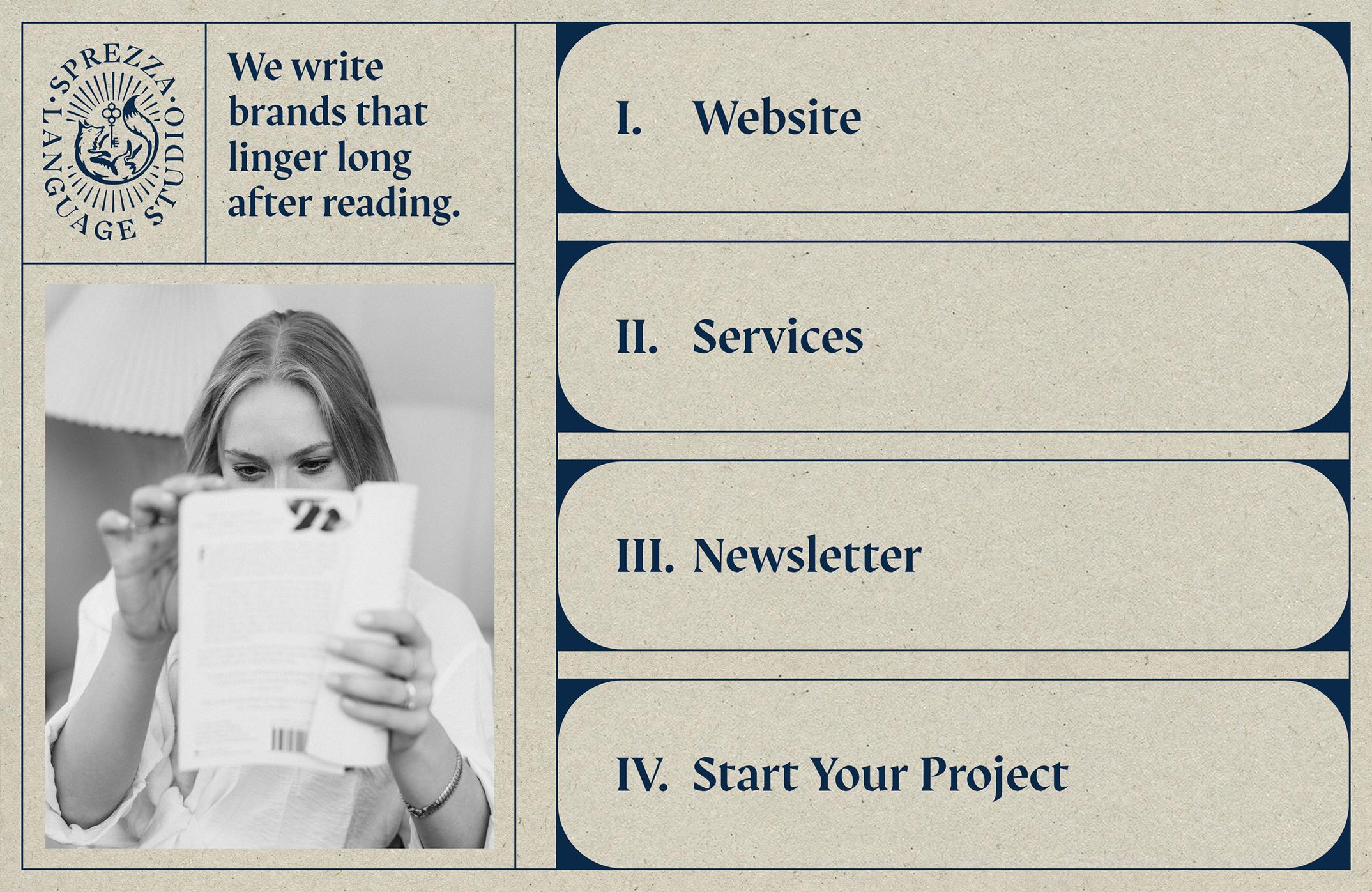 Custom links in bio page, designed to look like a structured newspaper